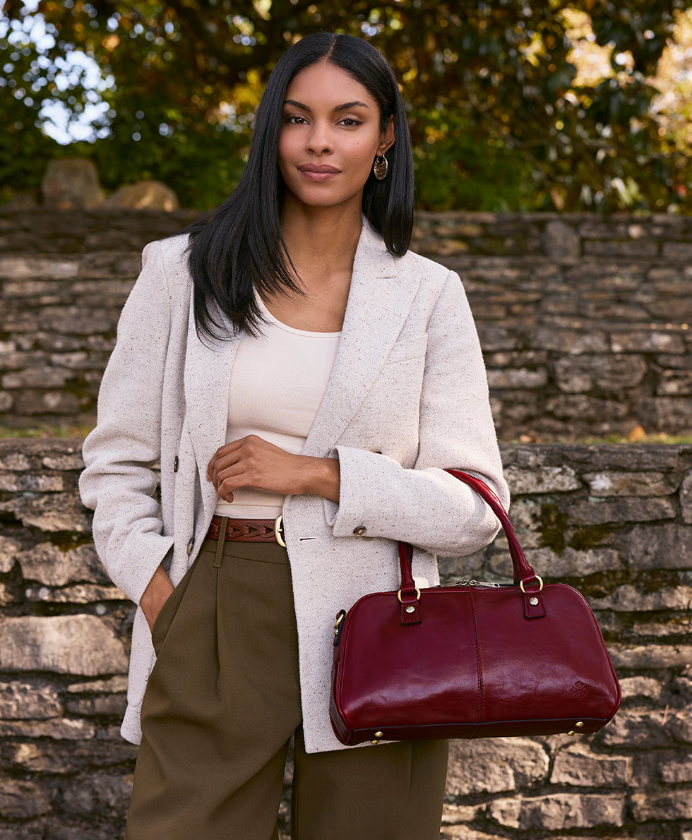 pomezia satchel crossbody vintage distressed leather