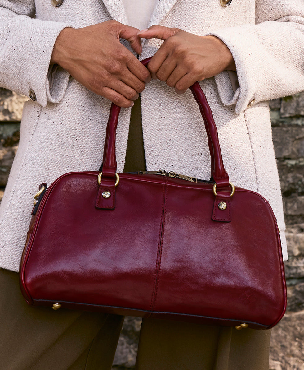 pomezia satchel crossbody vintage distressed leather