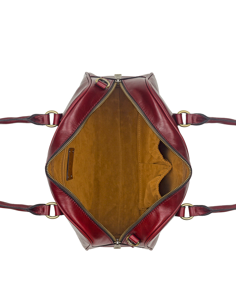 pomezia satchel crossbody vintage distressed leather