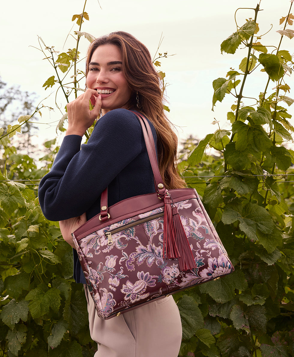 poppy tote european floral tapestry